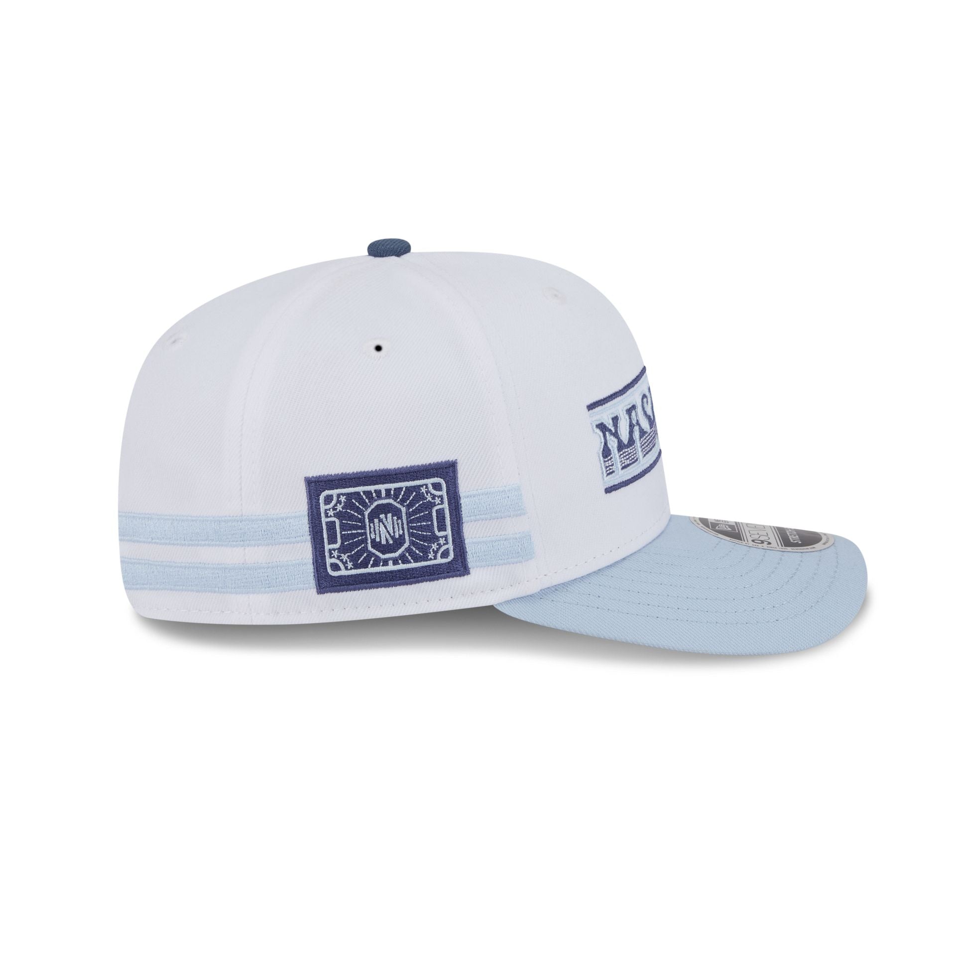 Nashville SC 2025 Jersey Hook White 9SEVENTY Stretch-Snap Hat - Image 4