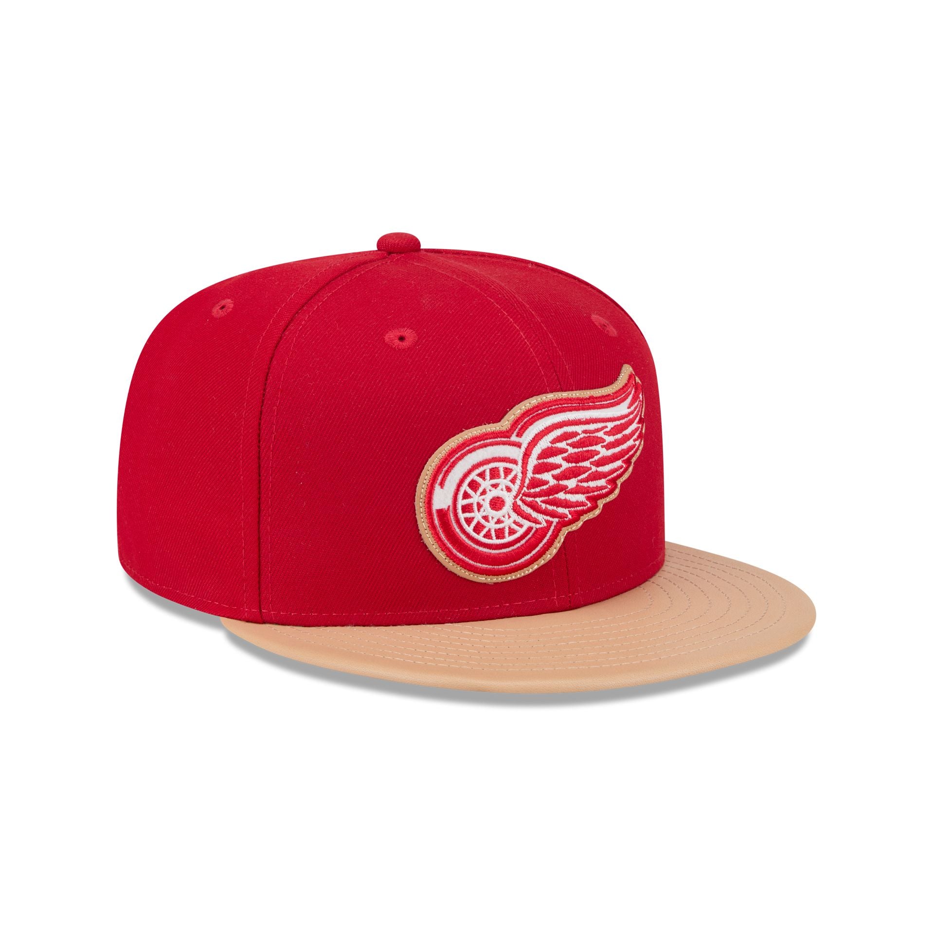Detroit Red Wings Leather Visor 59FIFTY Fitted Hat - Image 3