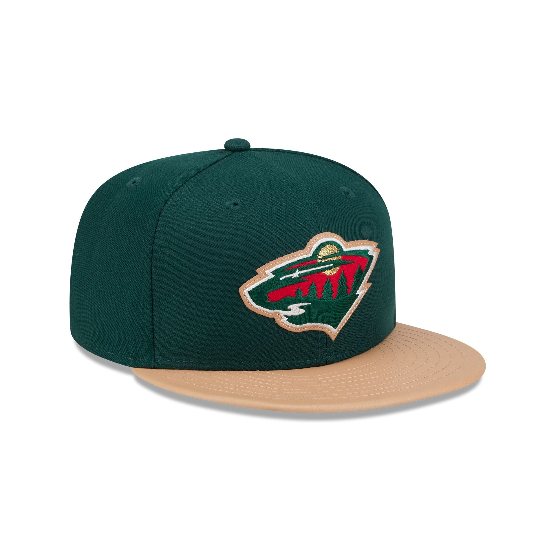 Minnesota Wild Leather Visor 59FIFTY Fitted Hat - Image 3