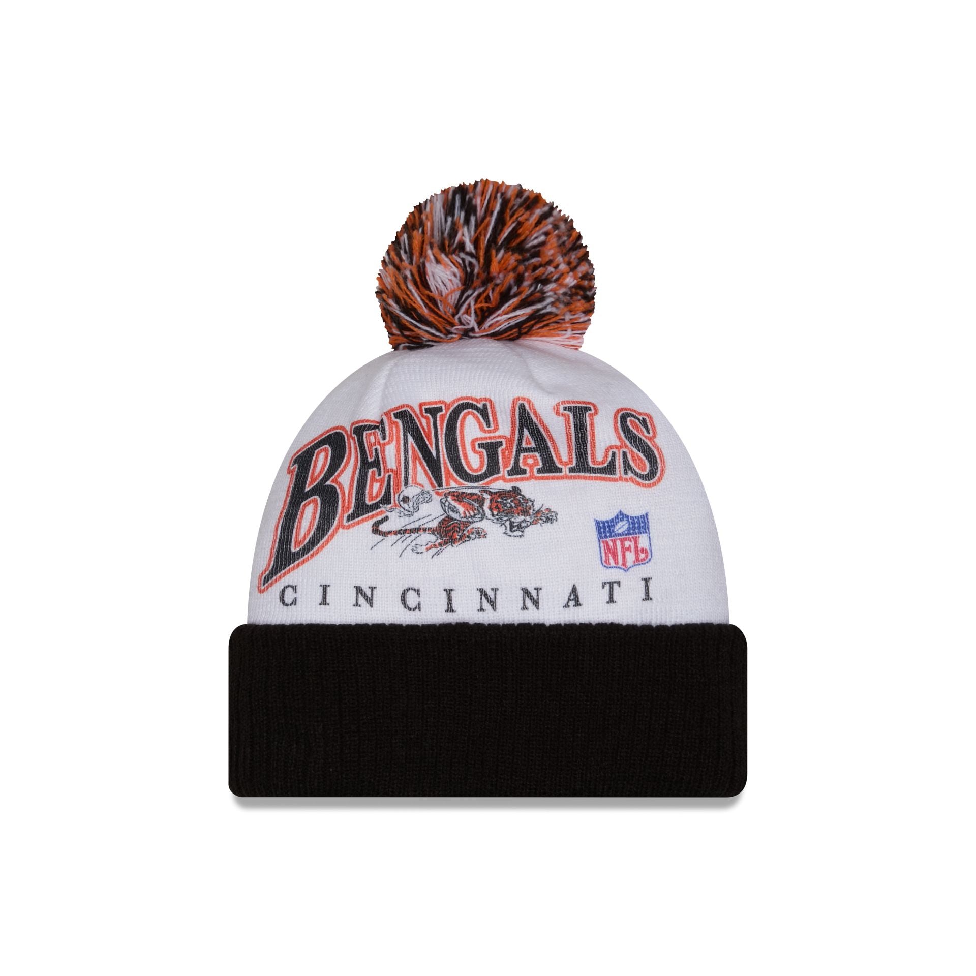 Cincinnati Bengals Spirit Pom Knit Hat