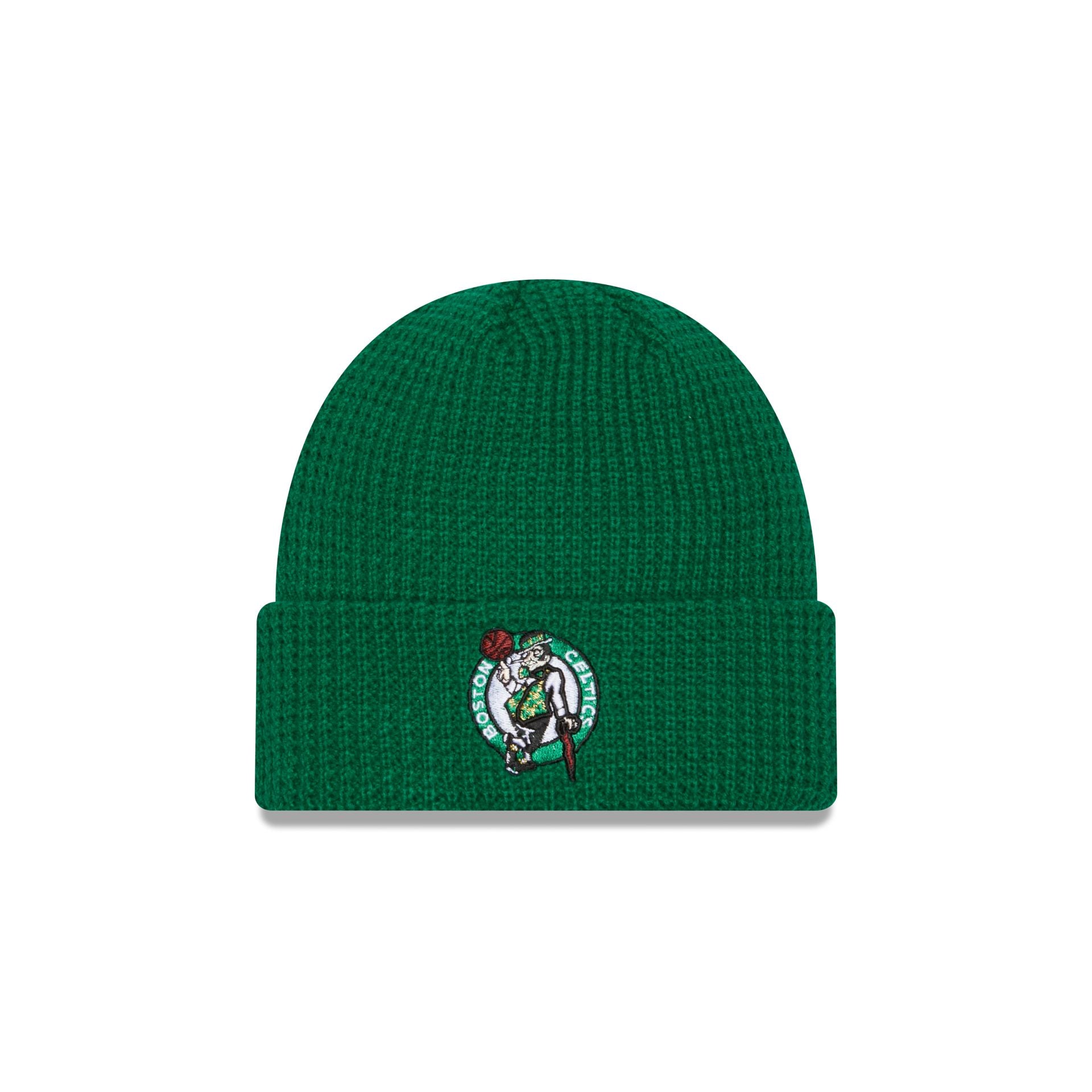 Boston Celtics Waffle Stitch Knit Beanie Hat