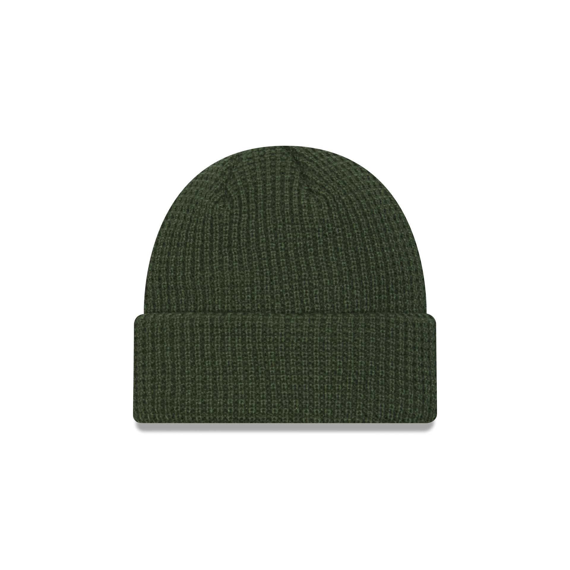 Green Bay Packers Waffle Stitch Knit Beanie Hat - Image 3