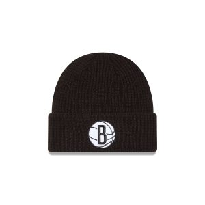 Brooklyn Nets Waffle Stitch Knit Beanie Hat