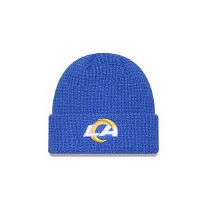 Los Angeles Rams Waffle Stitch Knit Beanie Hat