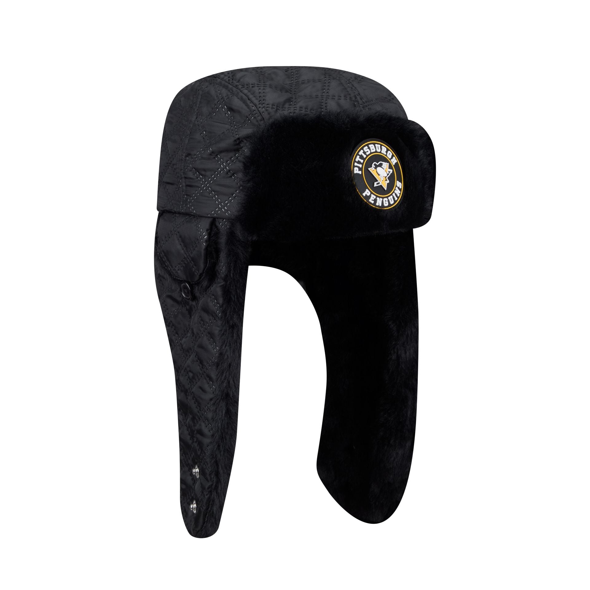 Pittsburgh Penguins Quilted Fashion Trapper Hat - Image 2