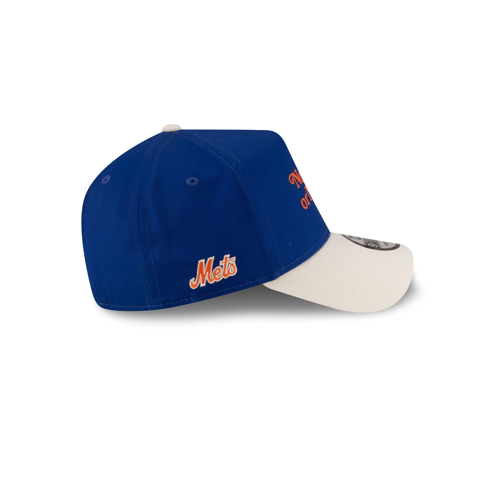 New York or Nowhere x New York Mets Light Royal Wordmark 9FORTY A-Frame Snapback Hat - Image 4
