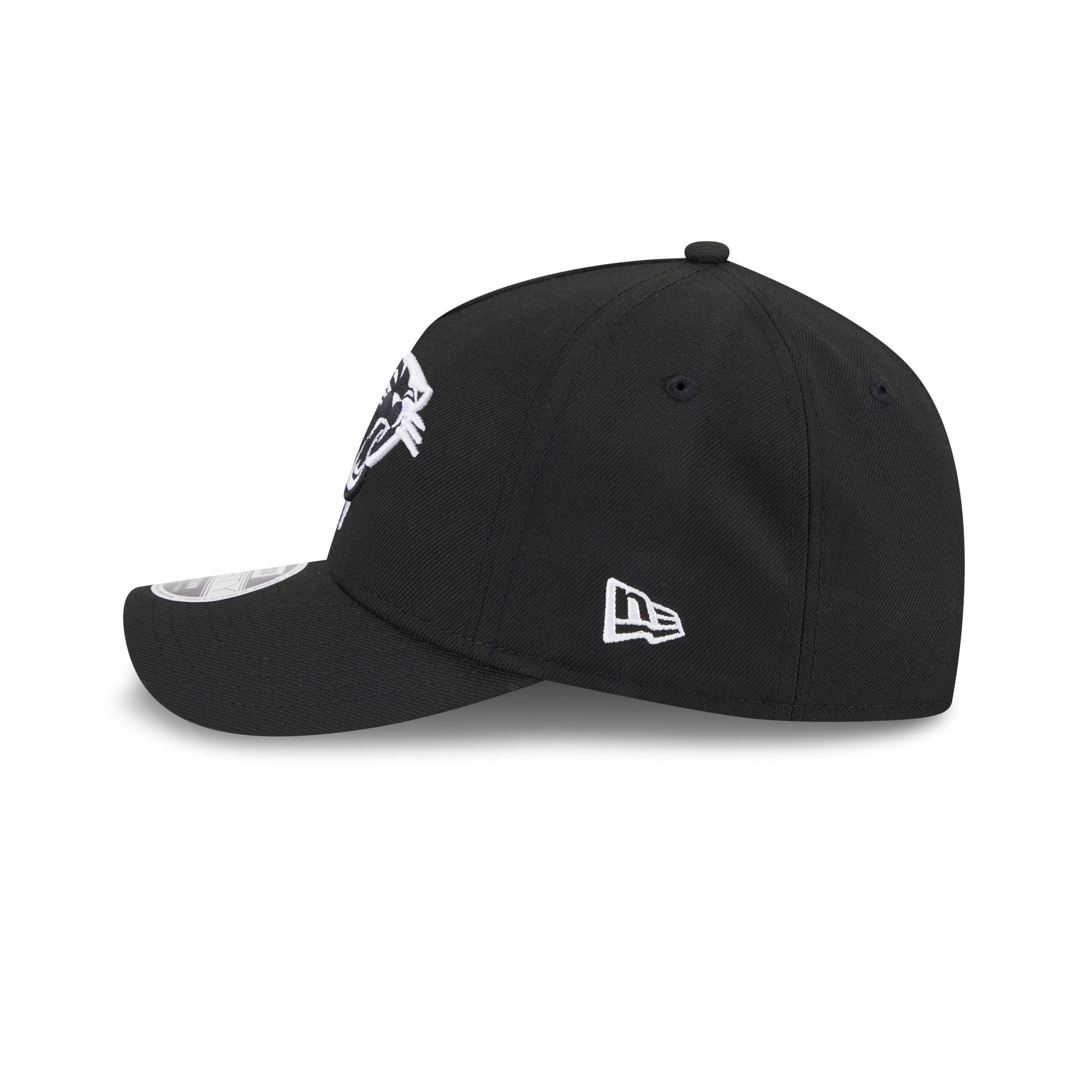Carolina Panthers Black & White 9FORTY M-Crown A-Frame Snapback Hat - Image 4