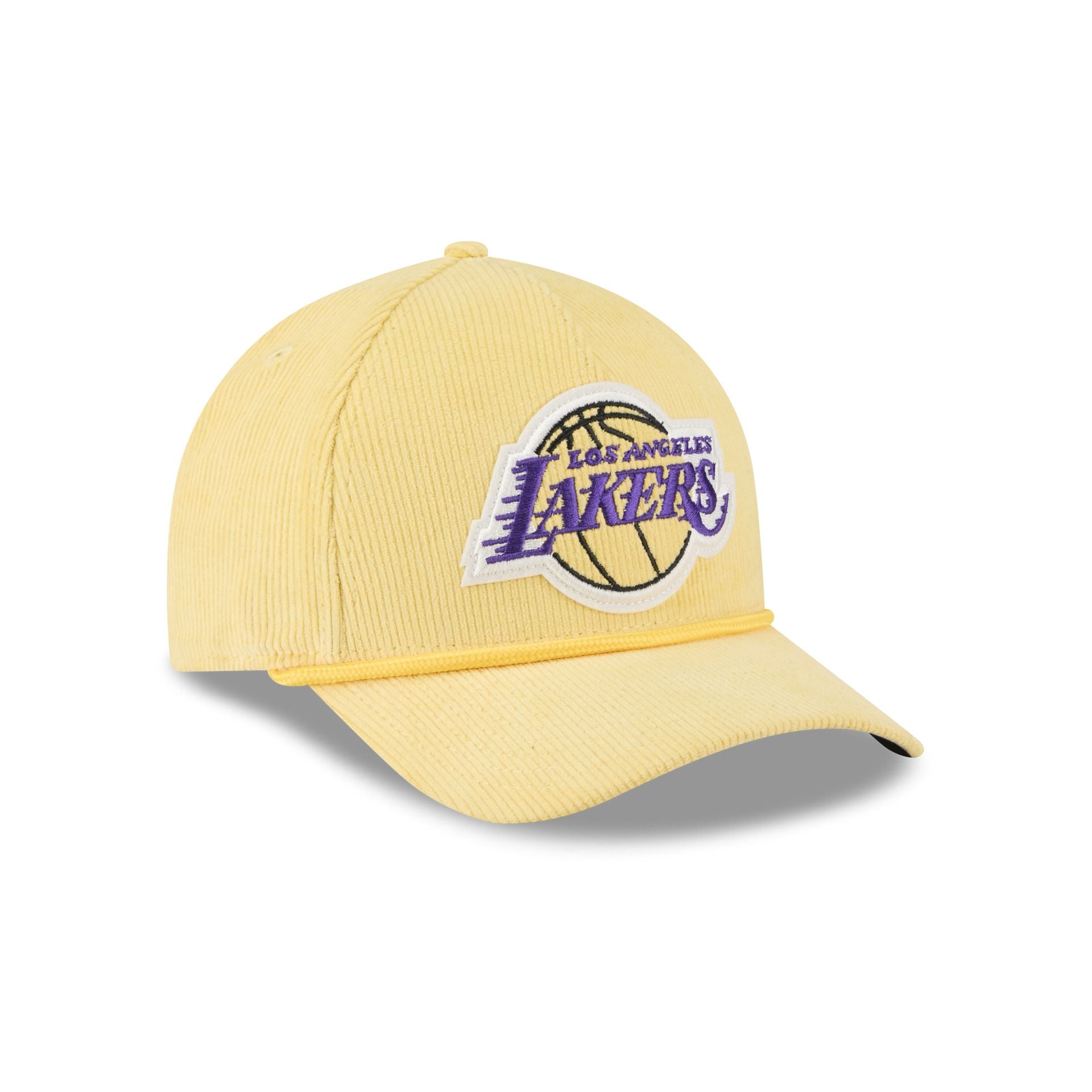 Los Angeles Lakers Corduroy 9FORTY M-Crown A-Frame Snapback Hat - Image 3