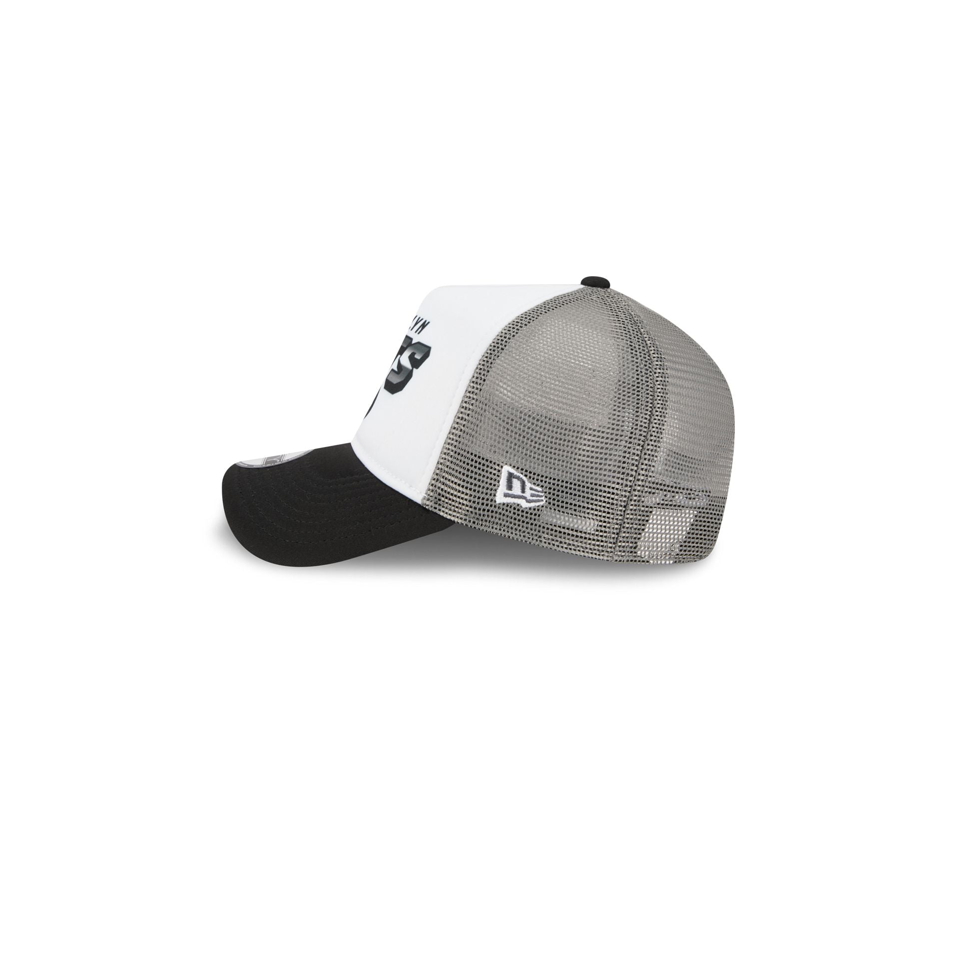 Brooklyn Nets Shine Kids 9FORTY A-Frame Trucker Hat - Image 4