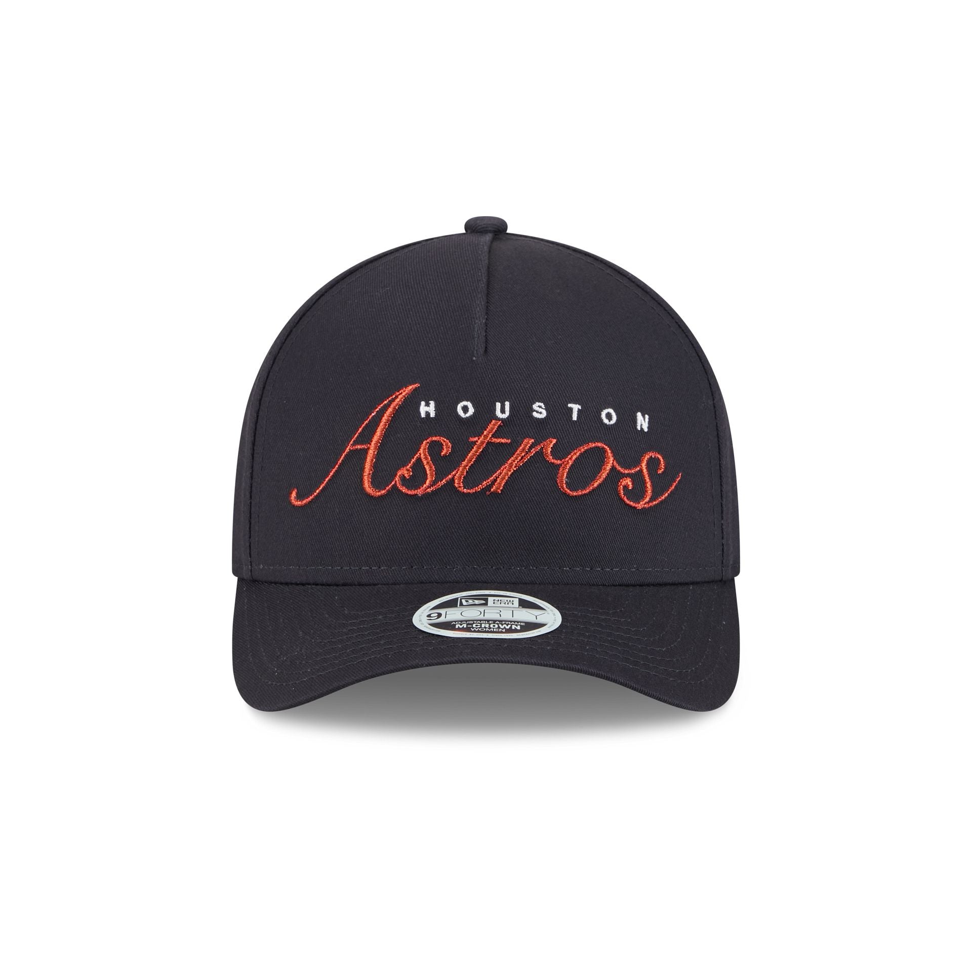 Houston Astros Metallic Women's 9FORTY M-Crown A-Frame Snapback Hat - Image 2