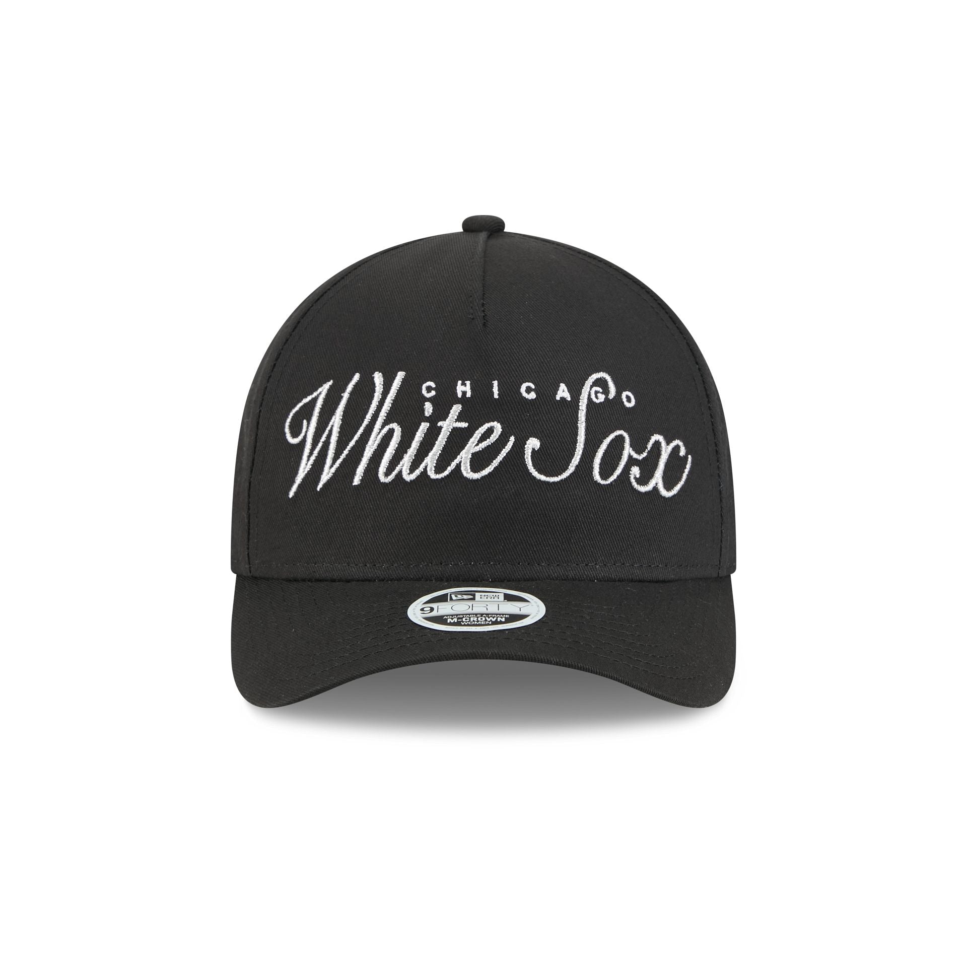 Chicago White Sox Metallic Women's 9FORTY M-Crown A-Frame Snapback Hat - Image 2