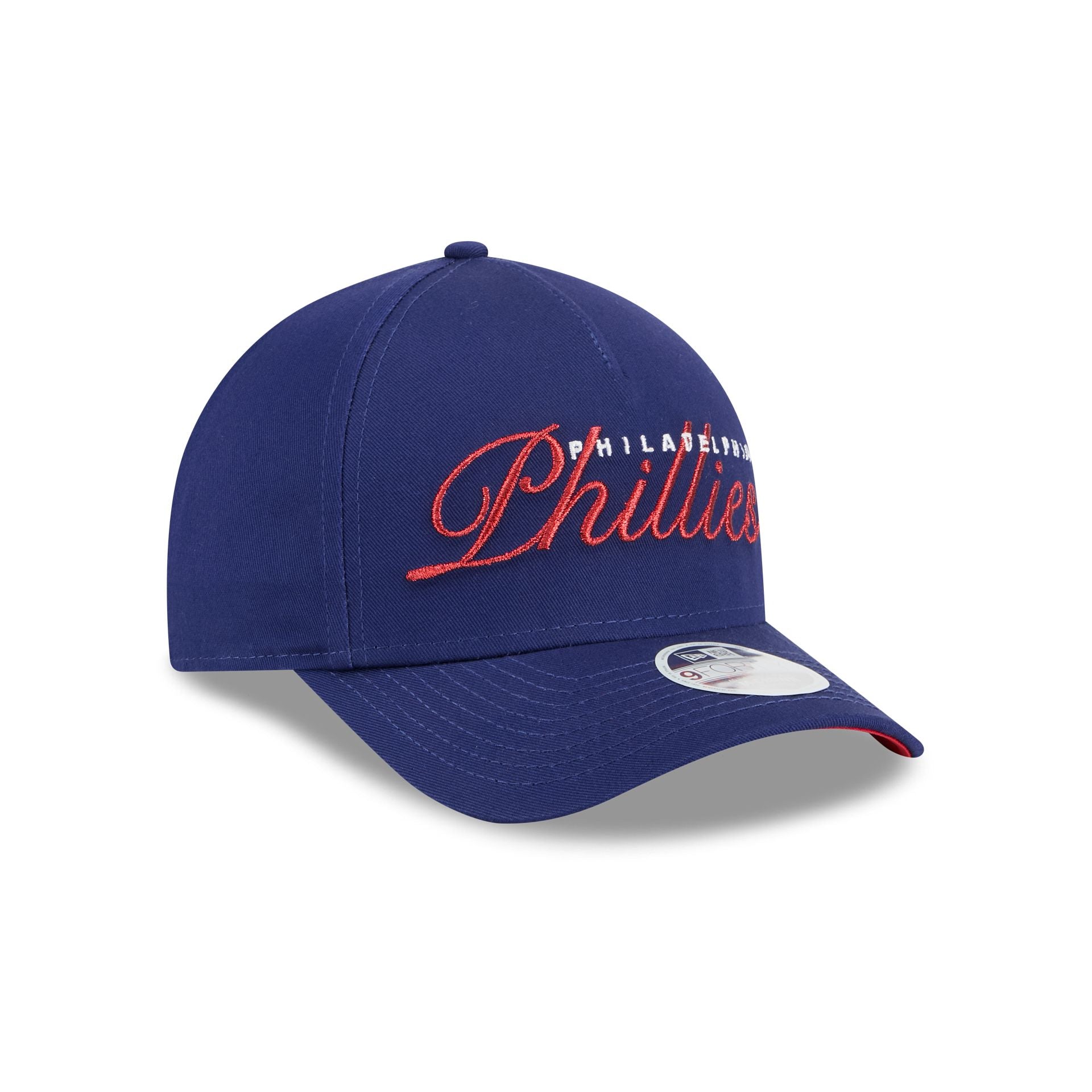 Philadelphia Phillies Metallic Women's 9FORTY M-Crown A-Frame Snapback Hat - Image 3