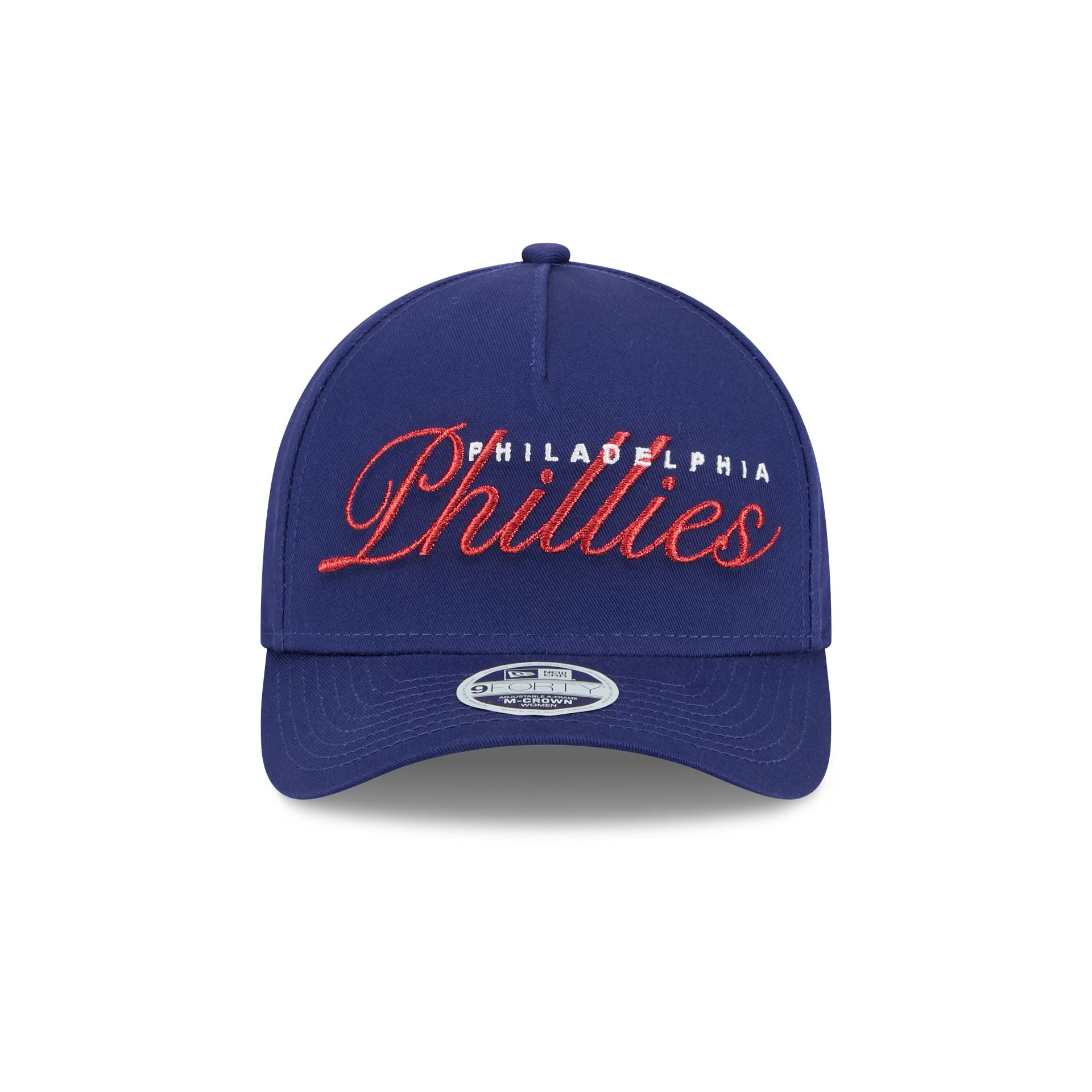 Philadelphia Phillies Metallic Women's 9FORTY M-Crown A-Frame Snapback Hat - Image 2