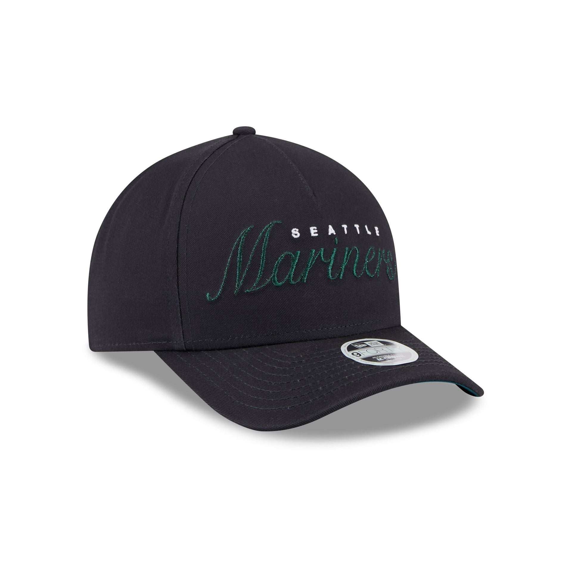 Seattle Mariners Metallic Women's 9FORTY M-Crown A-Frame Snapback Hat - Image 3