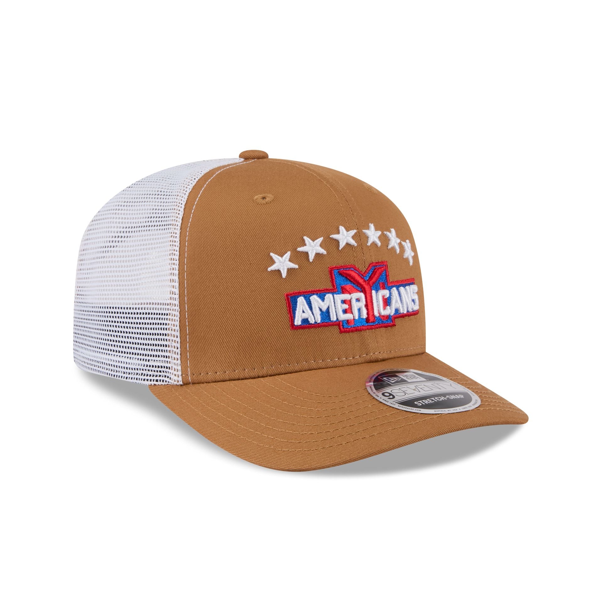 New York Americans Bronze 9SEVENTY Trucker Hat - Image 3