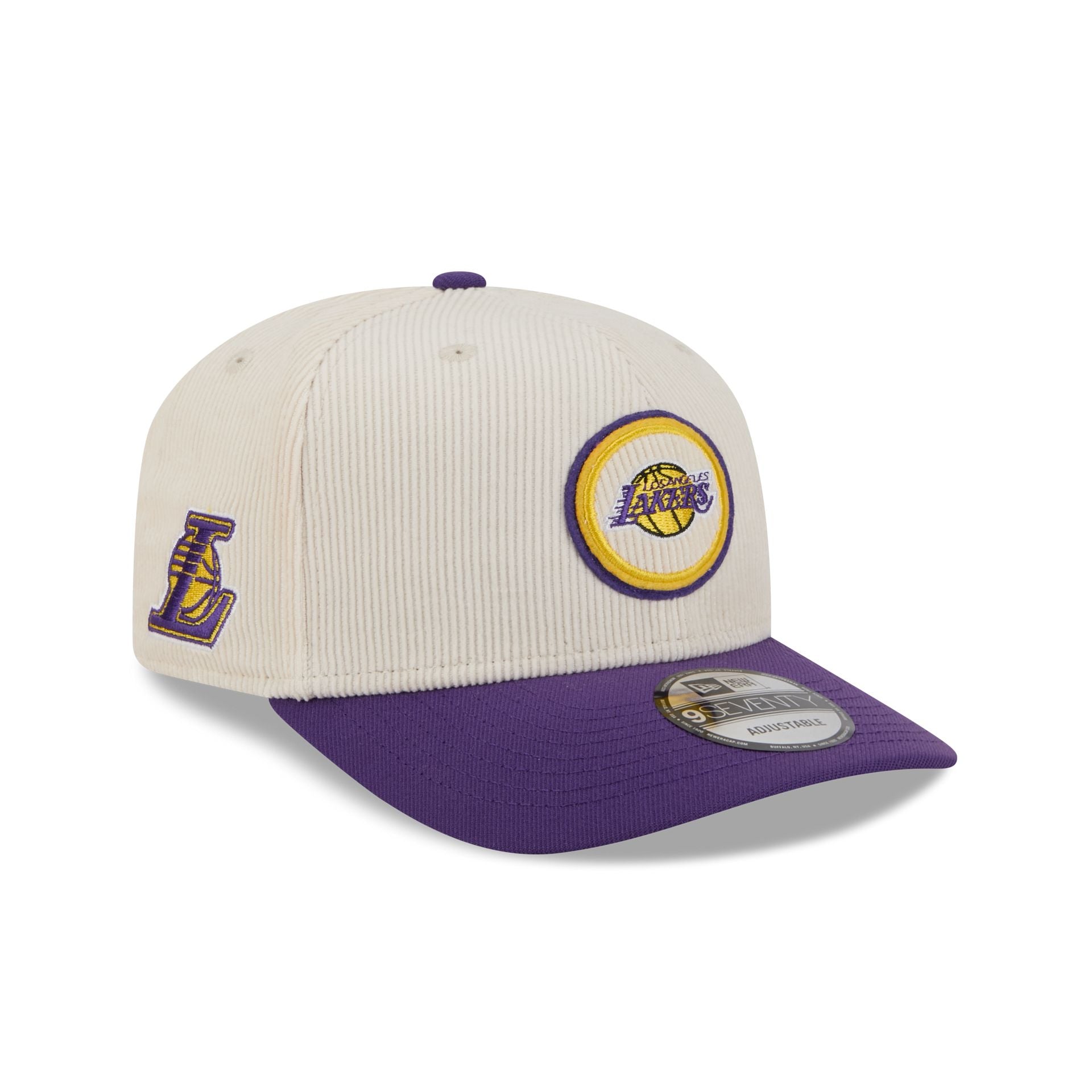 Los Angeles Lakers Loyal Corduroy 9SEVENTY Stretch-Snap Hat