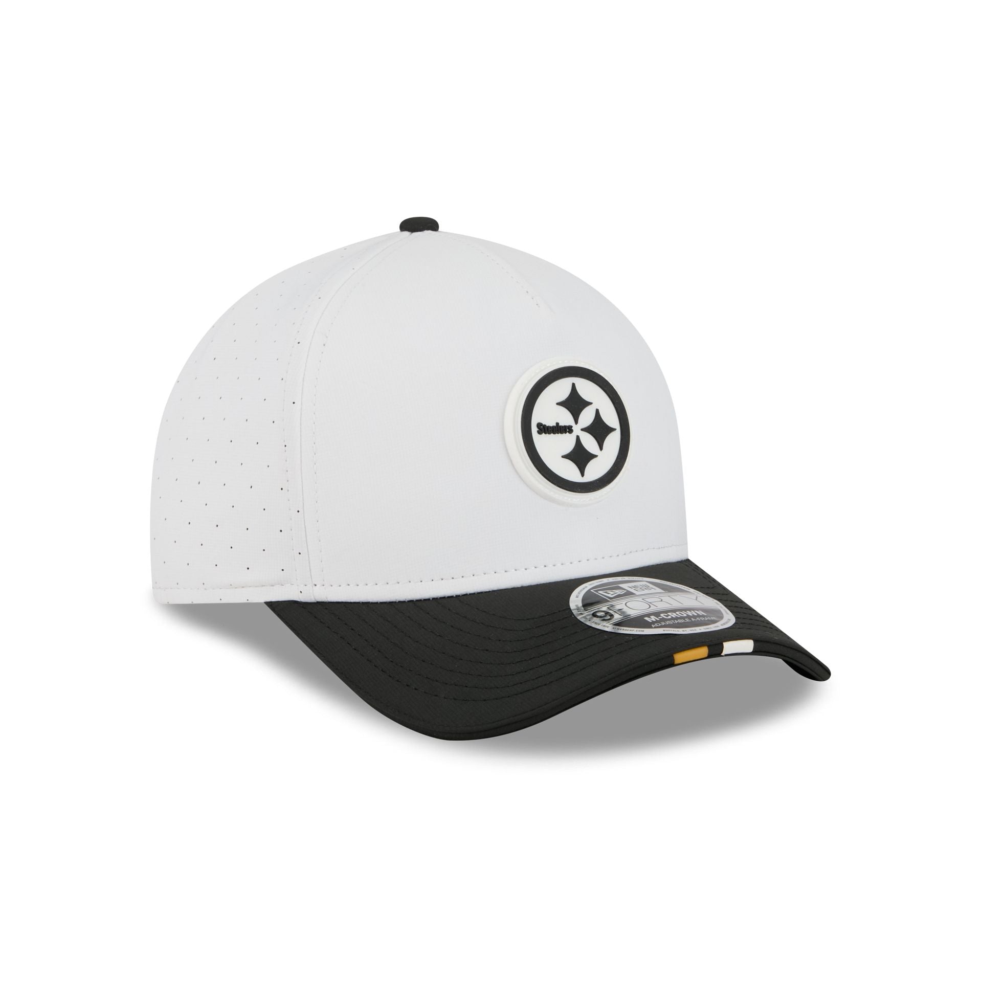 Pittsburgh Steelers 2025 Training 9FORTY M-Crown A-Frame Snapback Hat - Image 3
