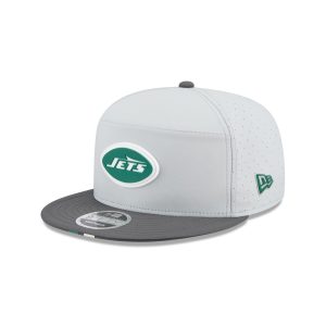 New York Jets 2025 Training Split Panel 9FIFTY Snapback Hat