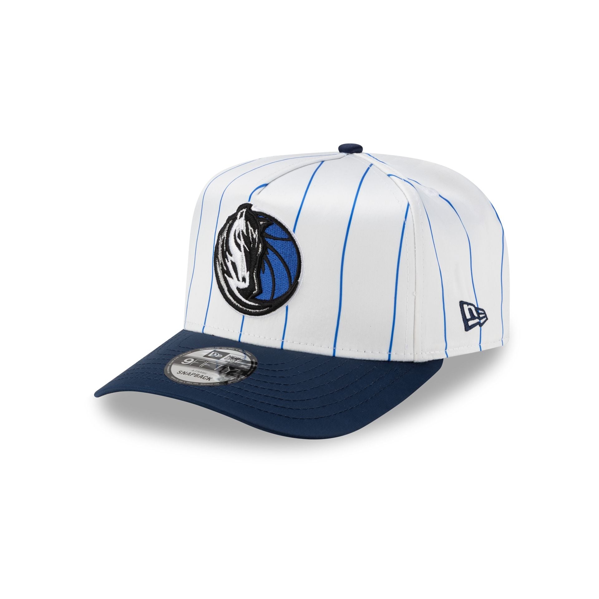 Dallas Mavericks Satin Pinstripe 9FIFTY A-Frame Snapback Hat - Image 2