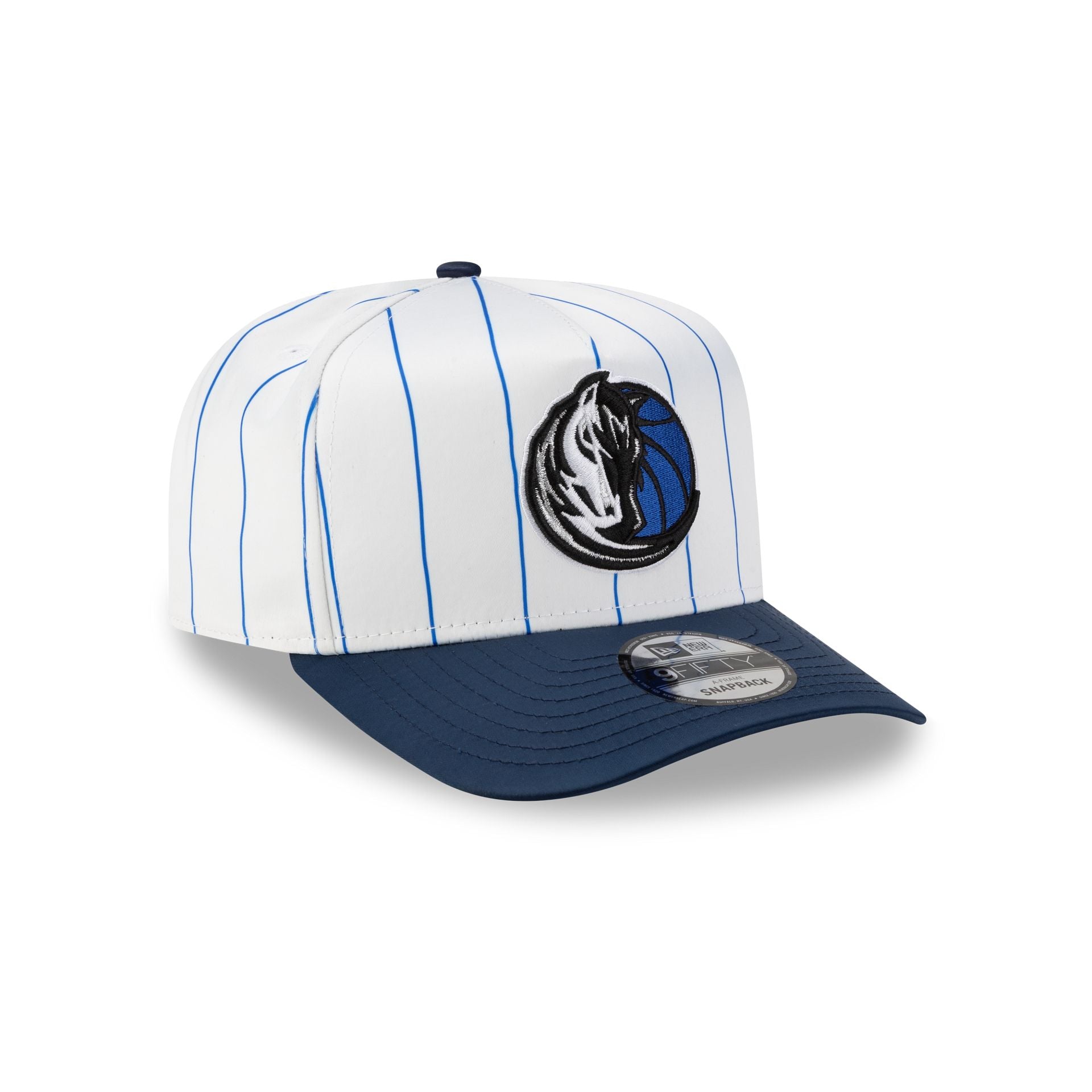 Dallas Mavericks Satin Pinstripe 9FIFTY A-Frame Snapback Hat - Image 6