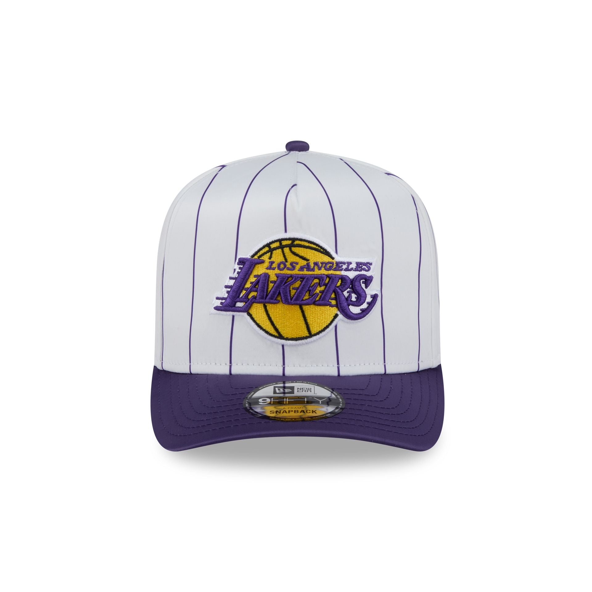 Los Angeles Lakers Satin Pinstripe 9FIFTY A-Frame Snapback Hat - Image 2