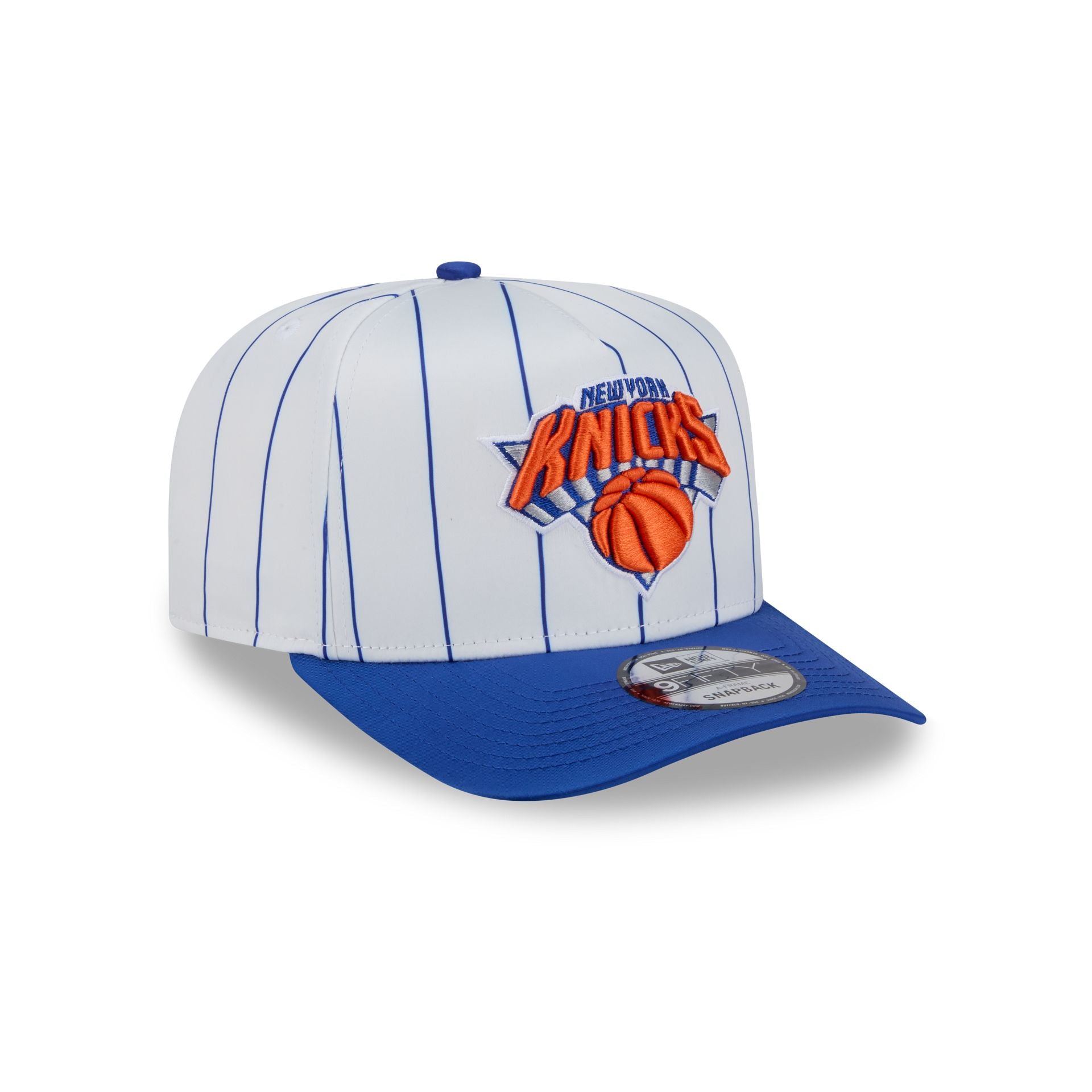 New York Knicks Satin Pinstripe 9FIFTY A-Frame Snapback Hat - Image 3