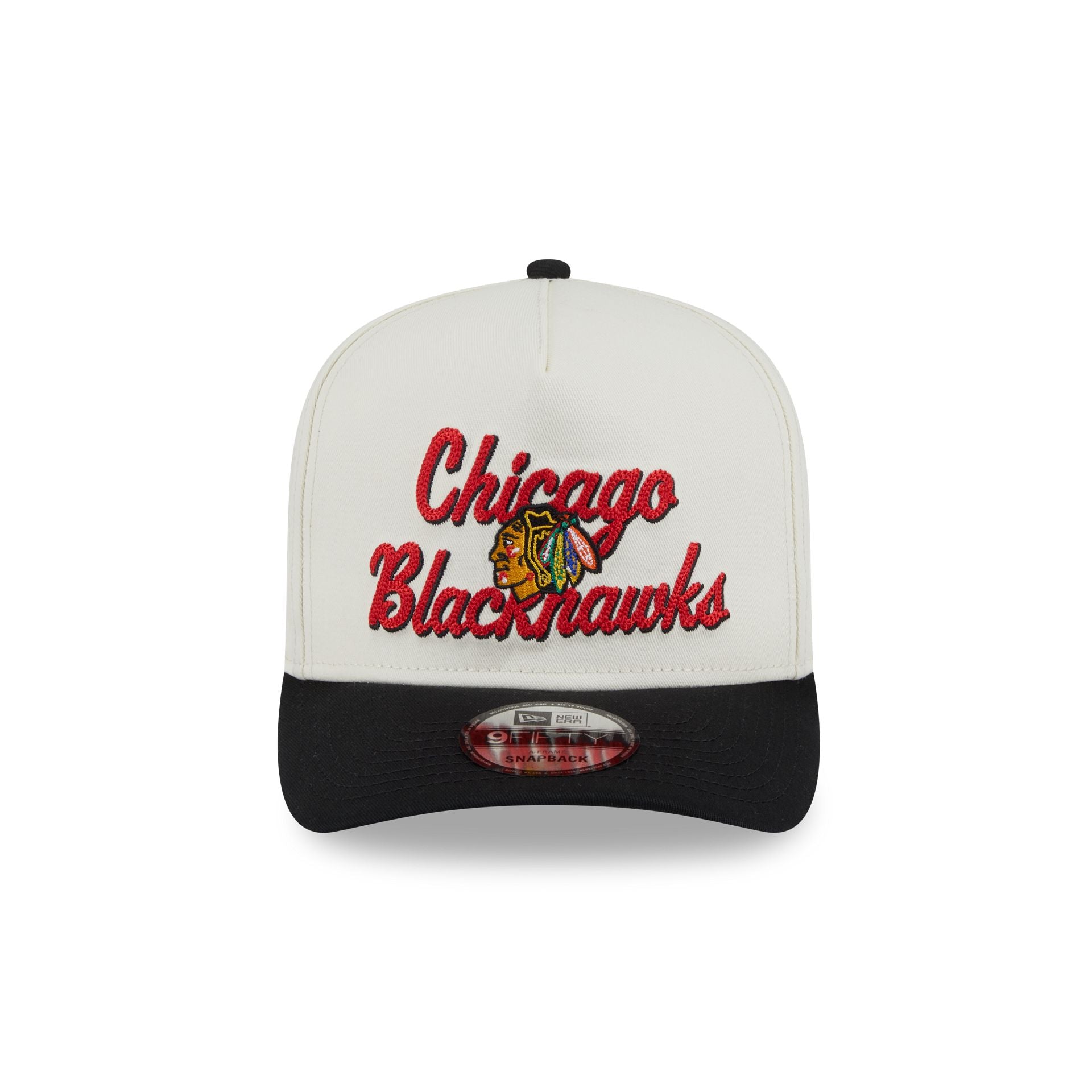 Chicago Blackhawks Chainstitch 9FIFTY A-Frame Snapback Hat - Image 2
