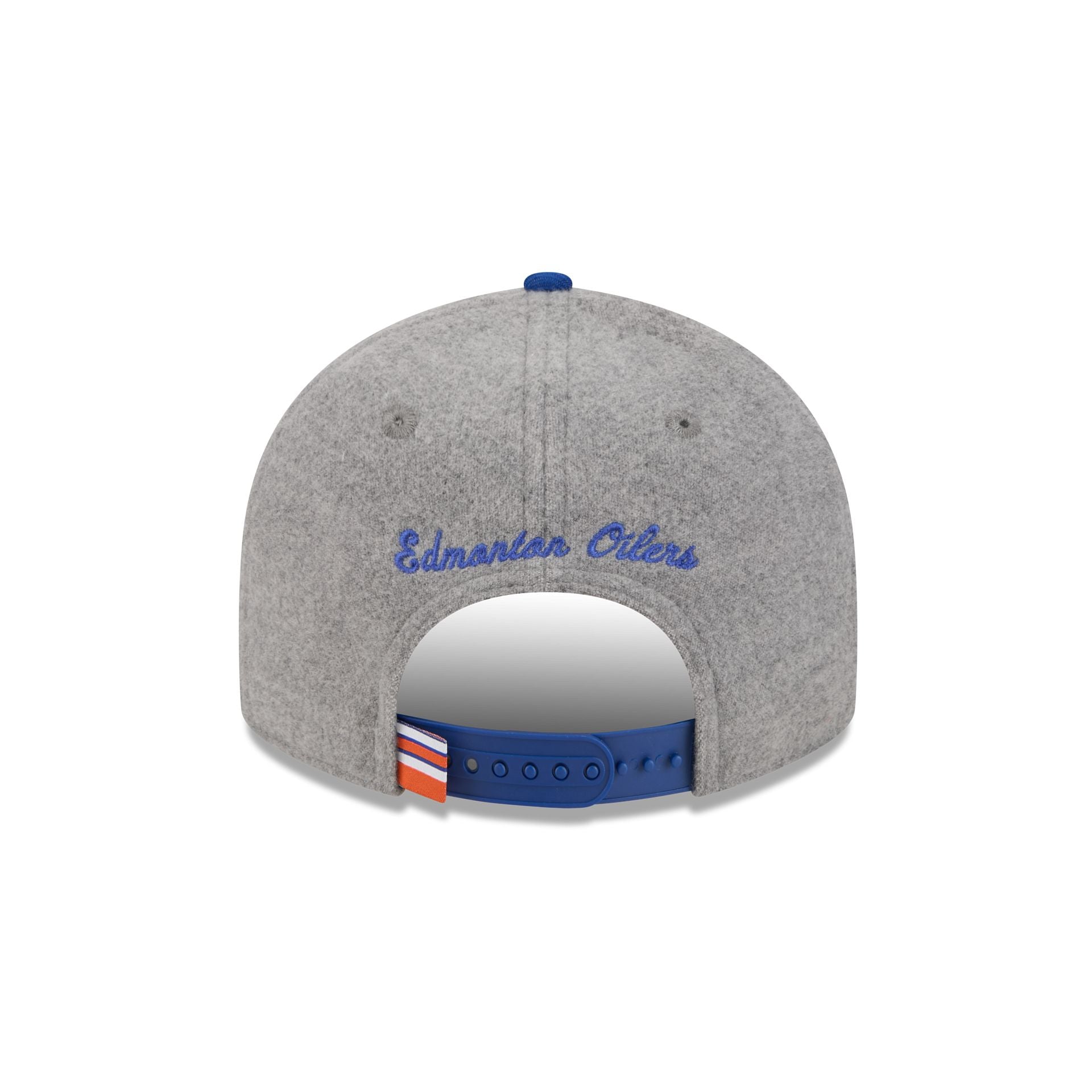 Edmonton Oilers Heather Gray Wool Low Profile 9FIFTY Snapback Hat - Image 6