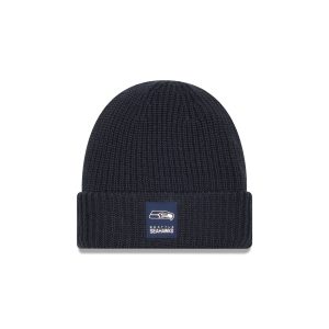 Seattle Seahawks 2025 Sideline Cold Weather Steel Clouds Cuff Knit Beanie