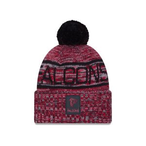 Atlanta Falcons 2025 Sideline Cold Weather Pom Knit Hat