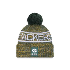 Green Bay Packers 2025 Sideline Cold Weather Pom Knit Hat