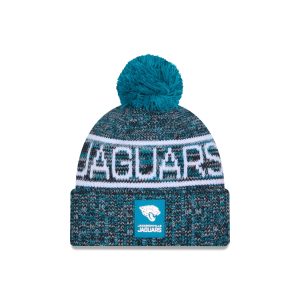 Jacksonville Jaguars 2025 Sideline Cold Weather Pom Knit Hat