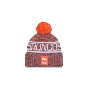 Denver Broncos 2025 Sideline Cold Weather Kids Pom Knit Hat