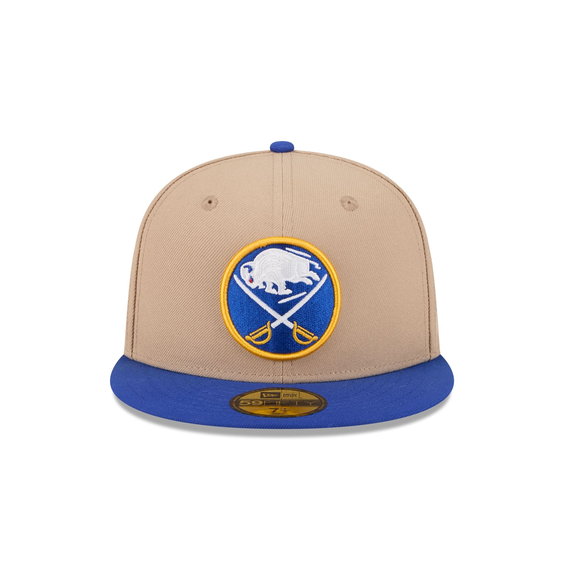 Buffalo Sabres Camel Blue Visor 59FIFTY Fitted Hat - Image 2
