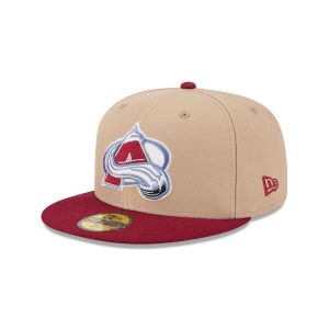 Colorado Avalanche Camel 59FIFTY Fitted Hat