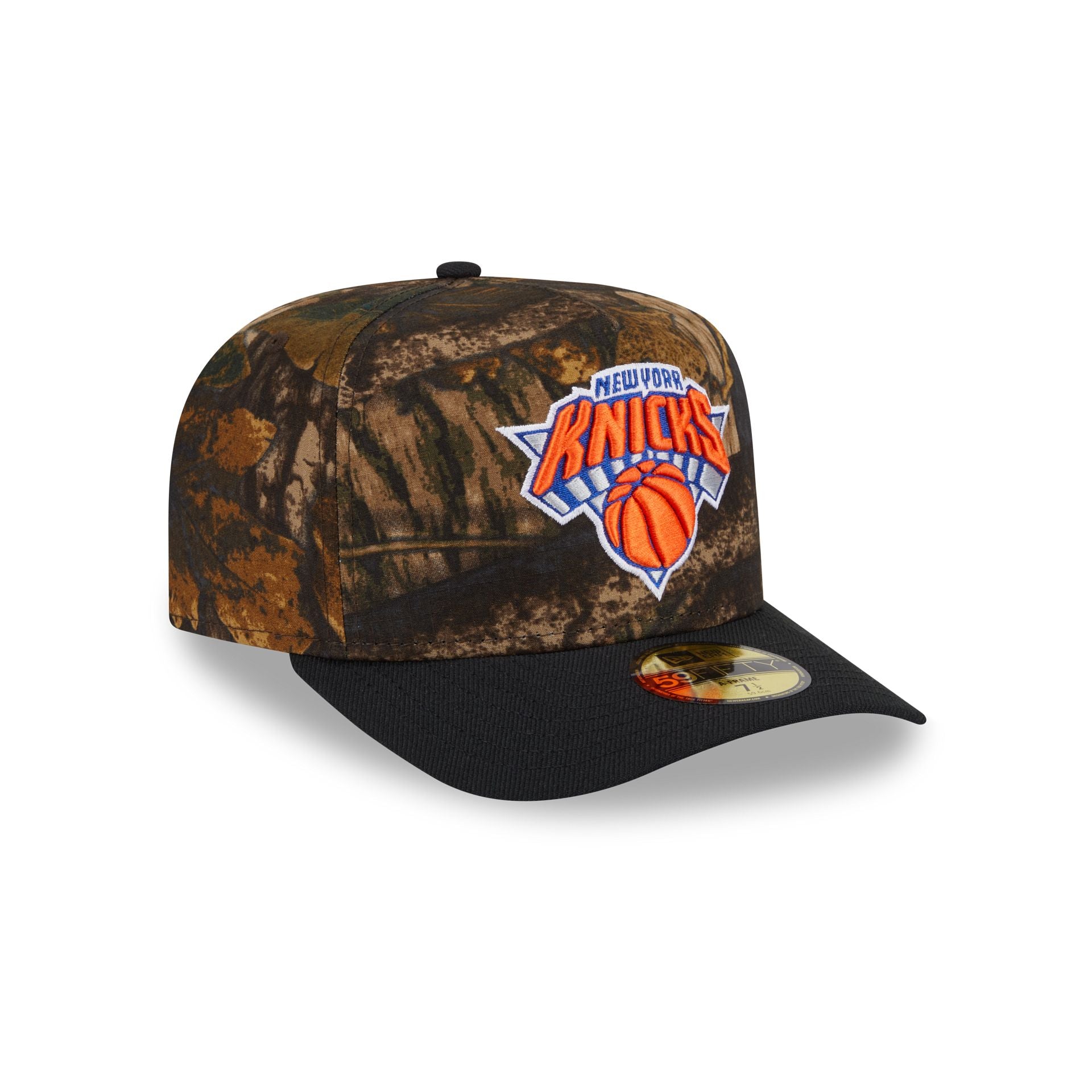New York Knicks Ripstop Camo 59FIFTY A-Frame Fitted Hat - Image 3