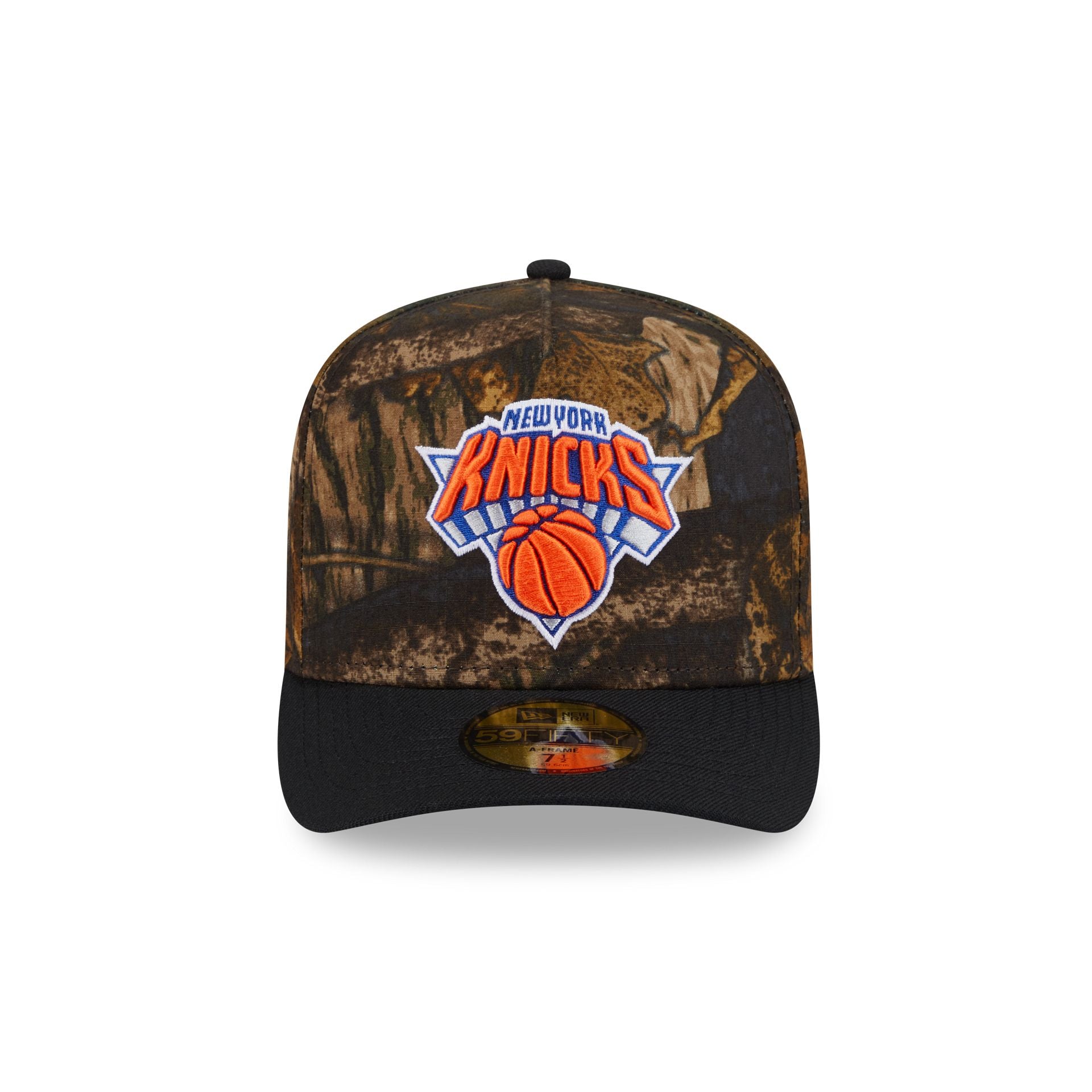 New York Knicks Ripstop Camo 59FIFTY A-Frame Fitted Hat - Image 2