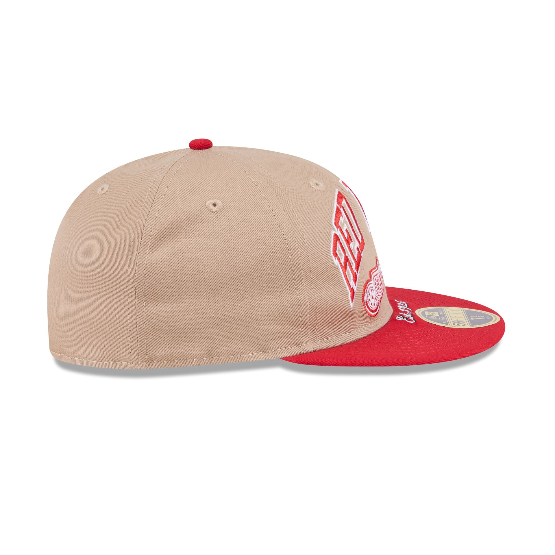 Detroit Red Wings Camel Retro Crown 59FIFTY Fitted Hat - Image 5