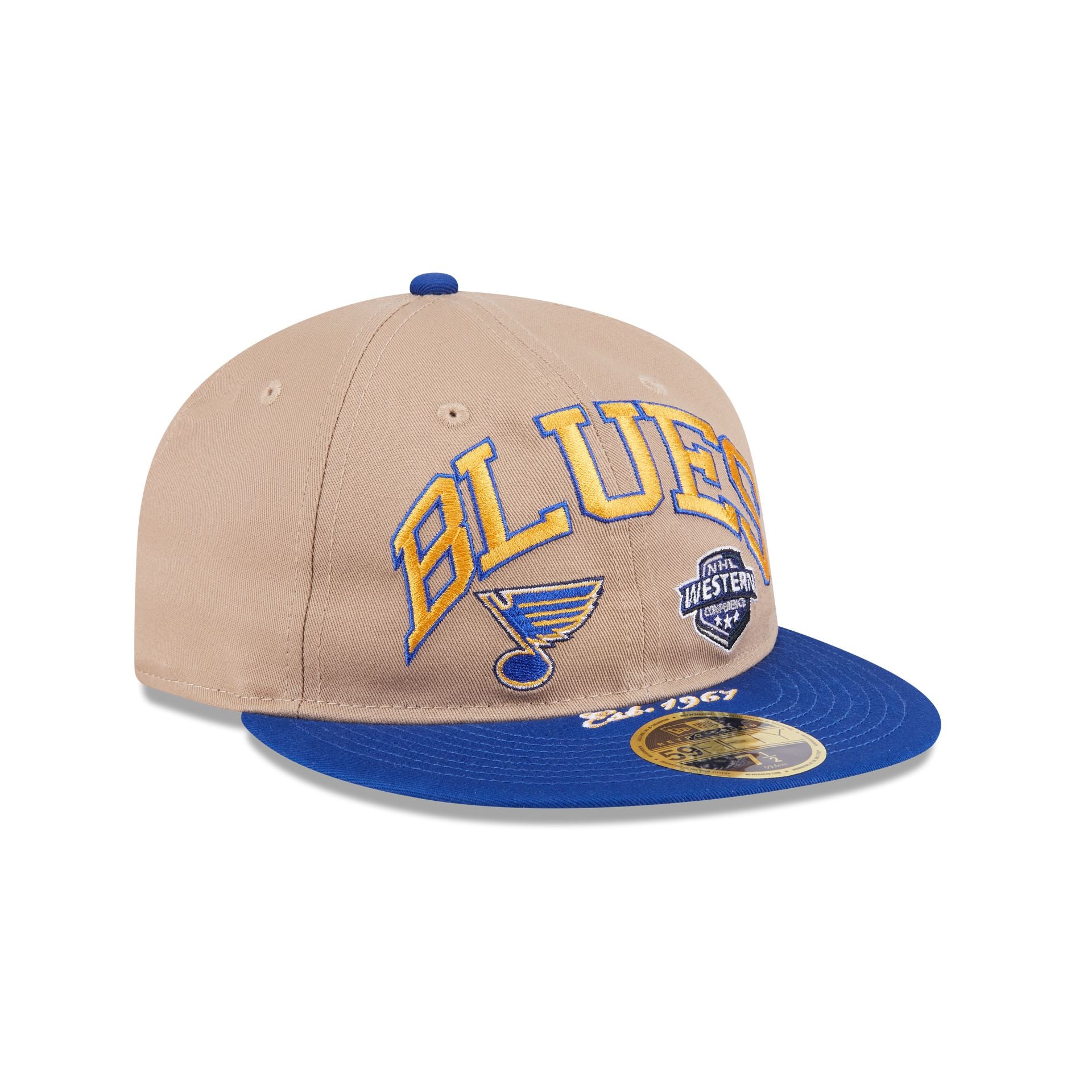 St. Louis Blues Camel Retro Crown 59FIFTY Fitted Hat - Image 3