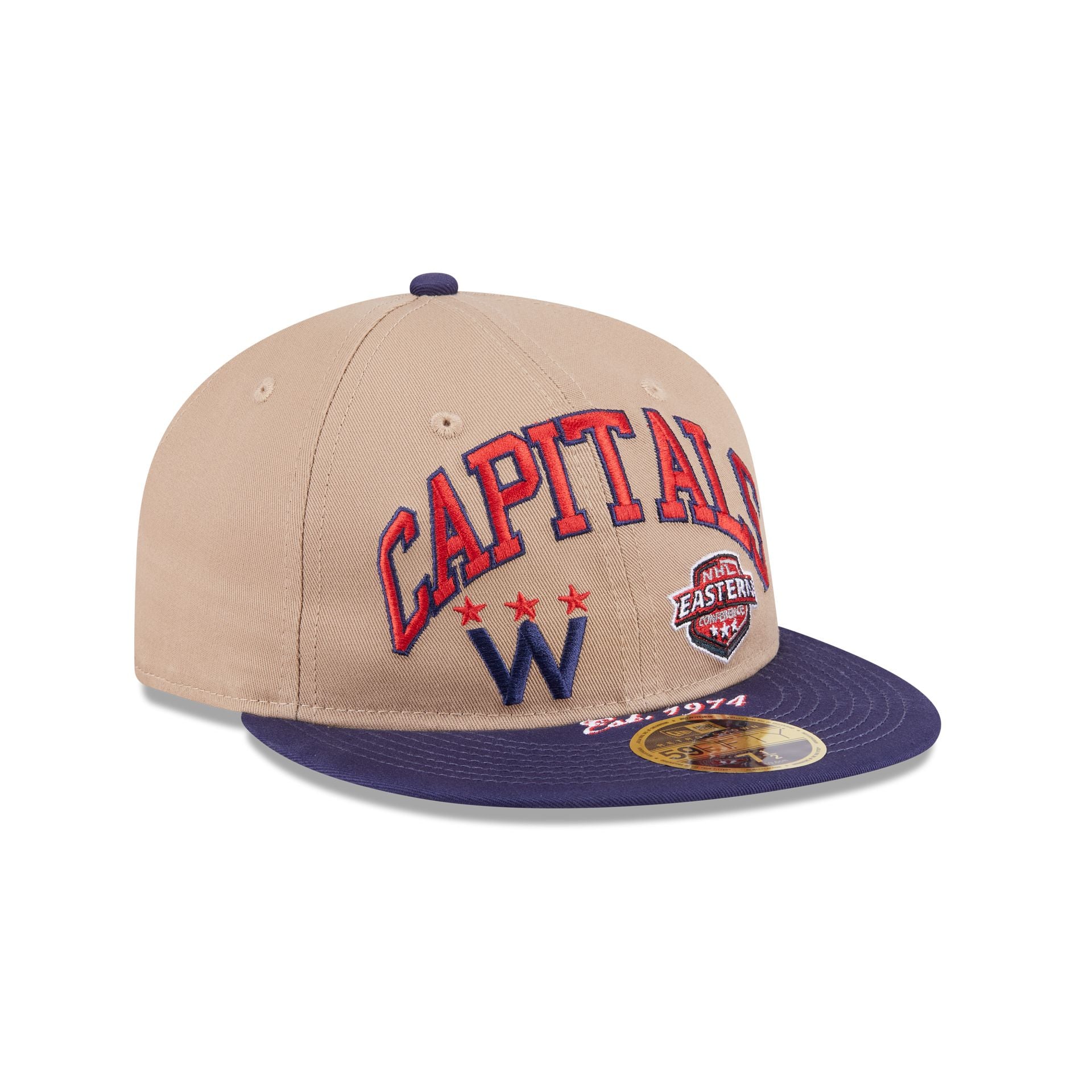 Washington Capitals Camel Retro Crown 59FIFTY Fitted Hat - Image 3