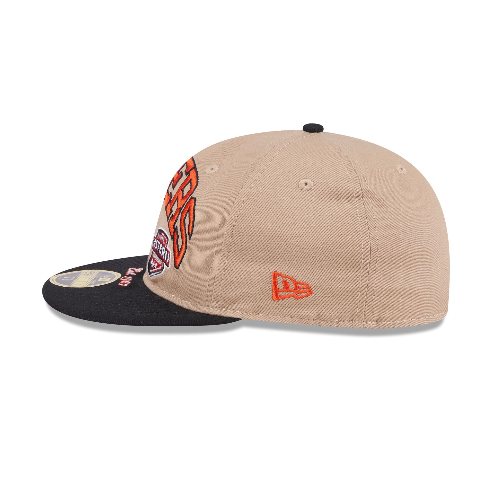 Philadelphia Flyers Camel Retro Crown 59FIFTY Fitted Hat - Image 4