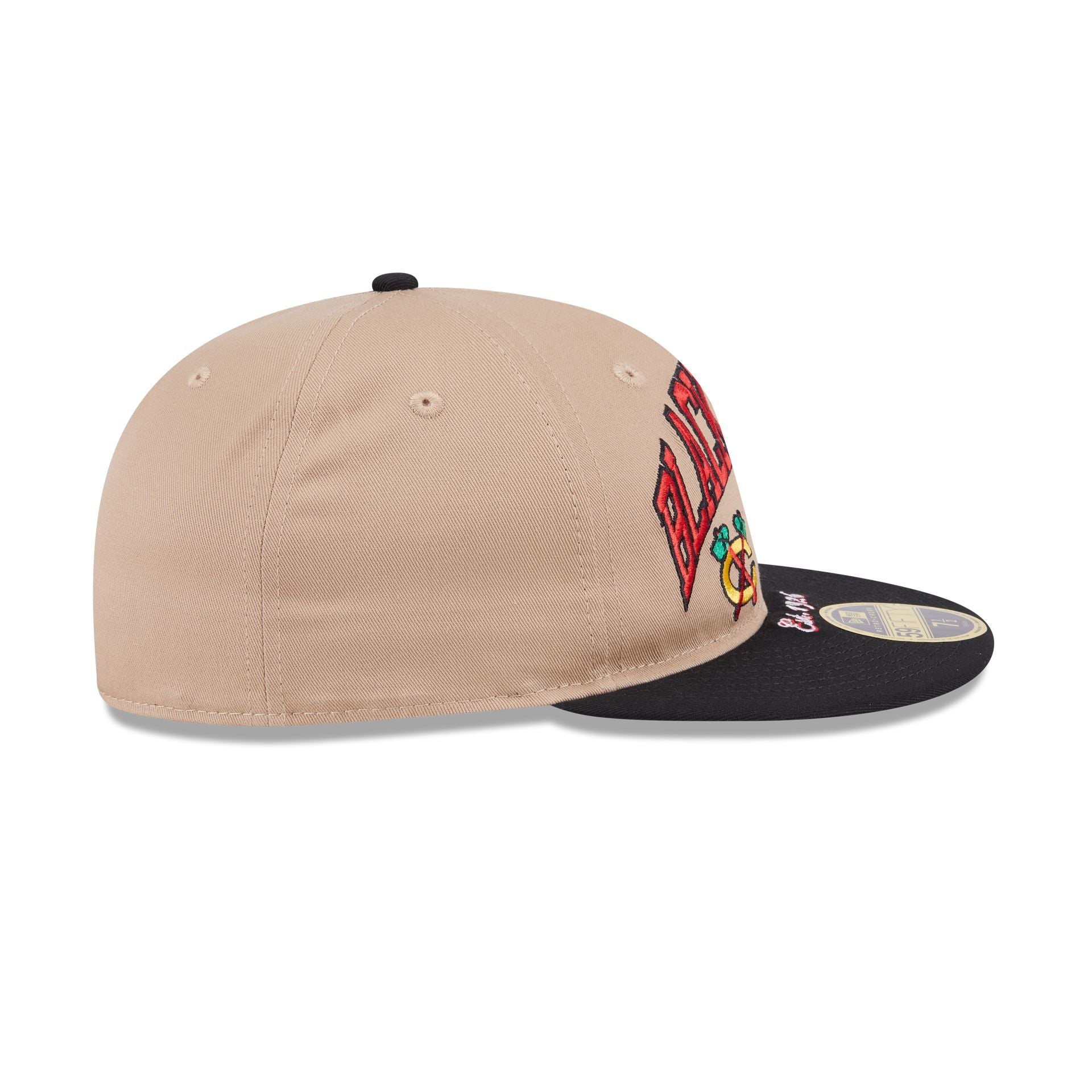 Chicago Blackhawks Camel Retro Crown 59FIFTY Fitted Hat - Image 5