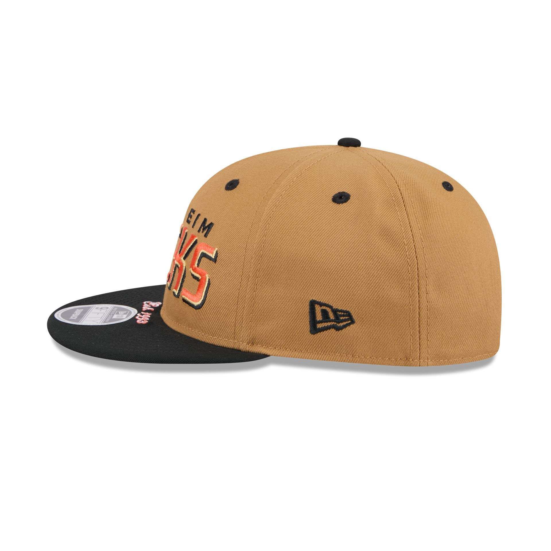 Anaheim Ducks Wheat Retro Crown 9FIFTY Snapback Hat - Image 4