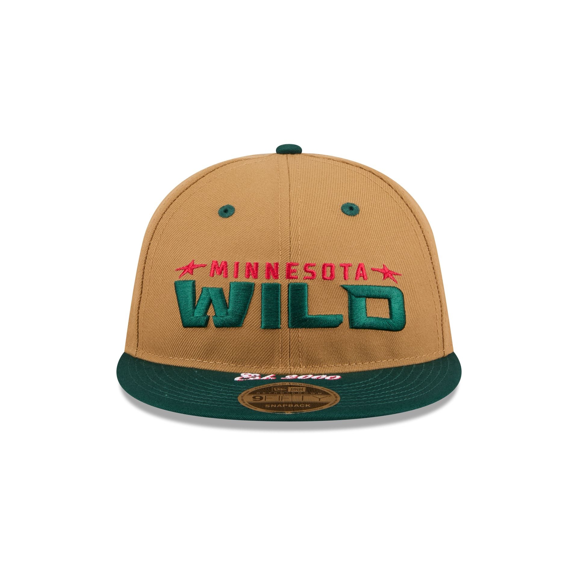 Minnesota Wild Wheat Retro Crown 9FIFTY Snapback Hat - Image 2
