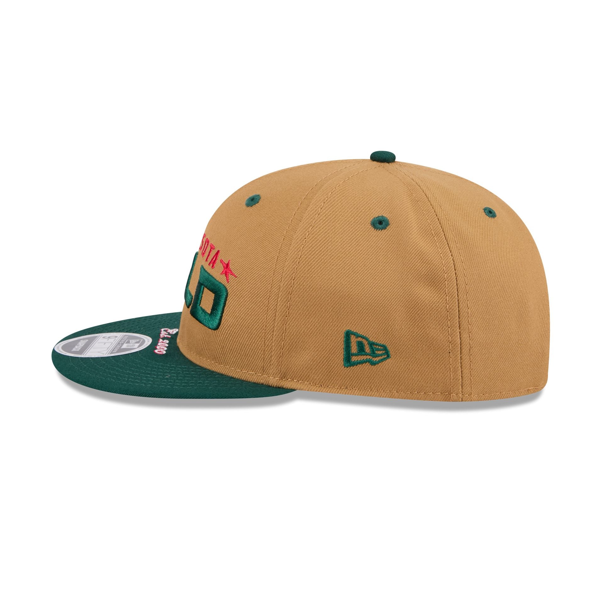 Minnesota Wild Wheat Retro Crown 9FIFTY Snapback Hat - Image 4