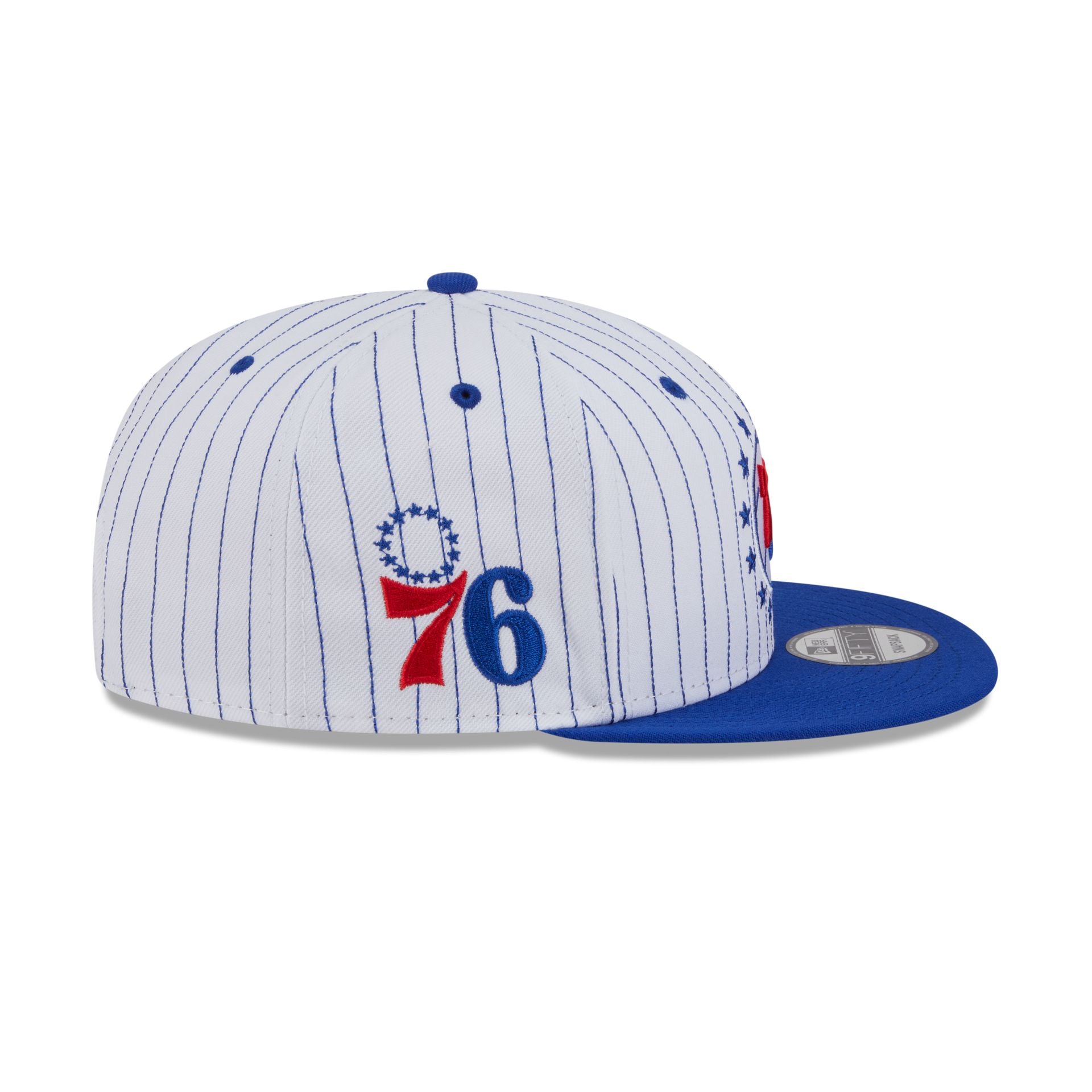 Philadelphia 76ers Deceptor Pinstripe 9FIFTY Snapback Hat - Image 4