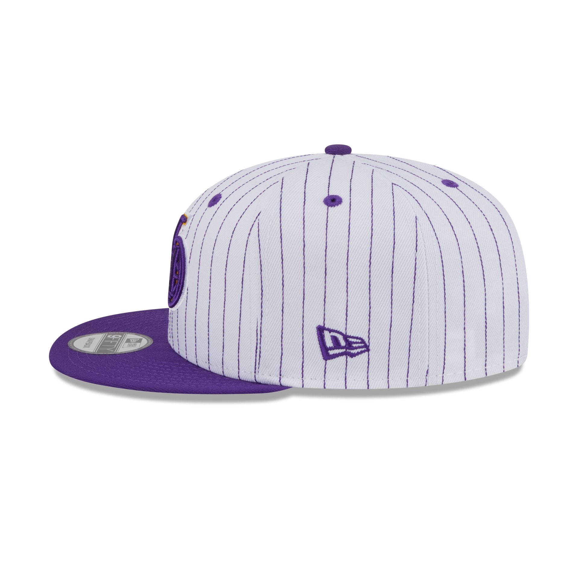 Los Angeles Lakers Deceptor Pinstripe 9FIFTY Snapback Hat - Image 5