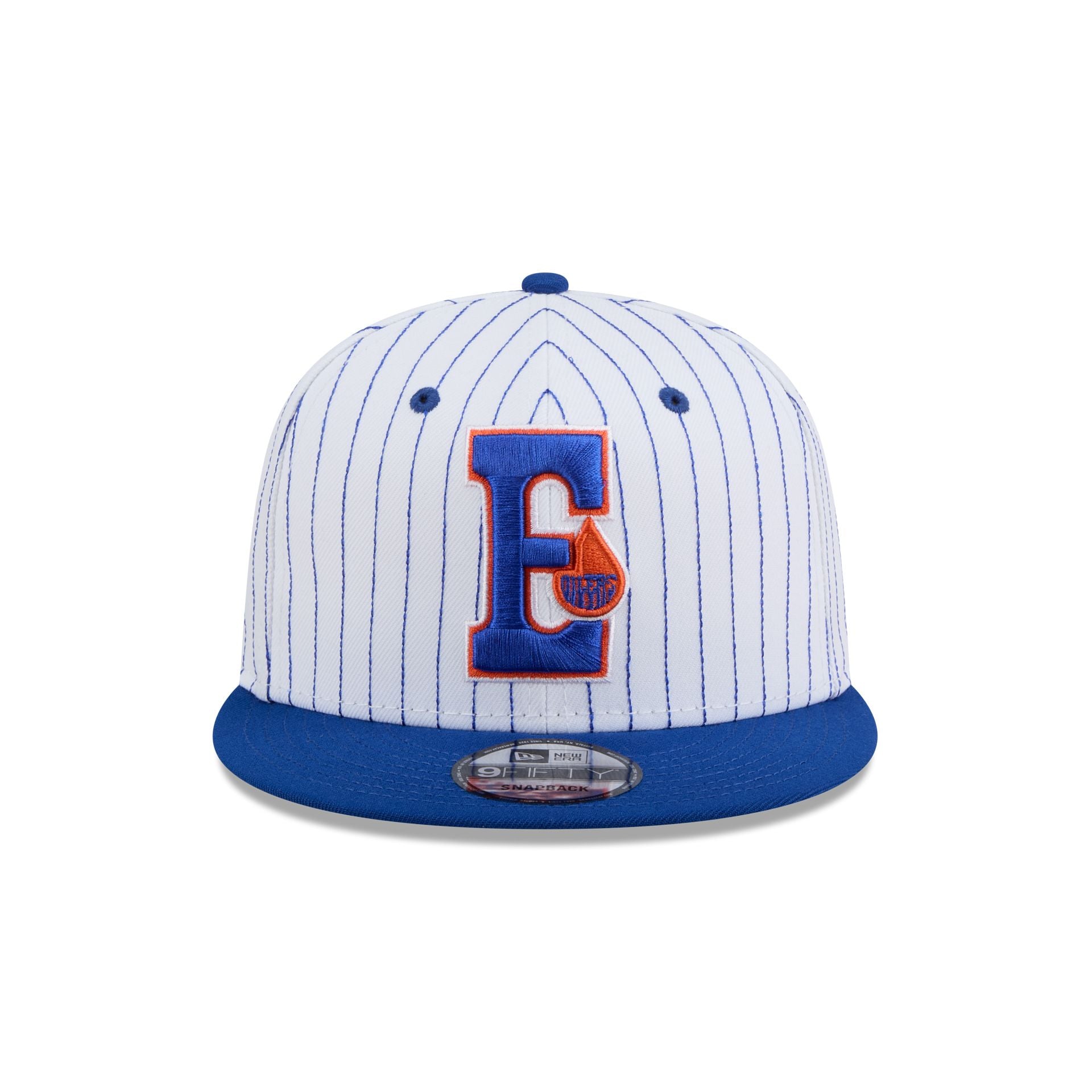 Edmonton Oilers Deceptor Pinstripe 9FIFTY Snapback Hat - Image 2