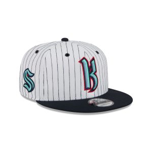 Seattle Kraken Deceptor Pinstripe 9FIFTY Snapback Hat