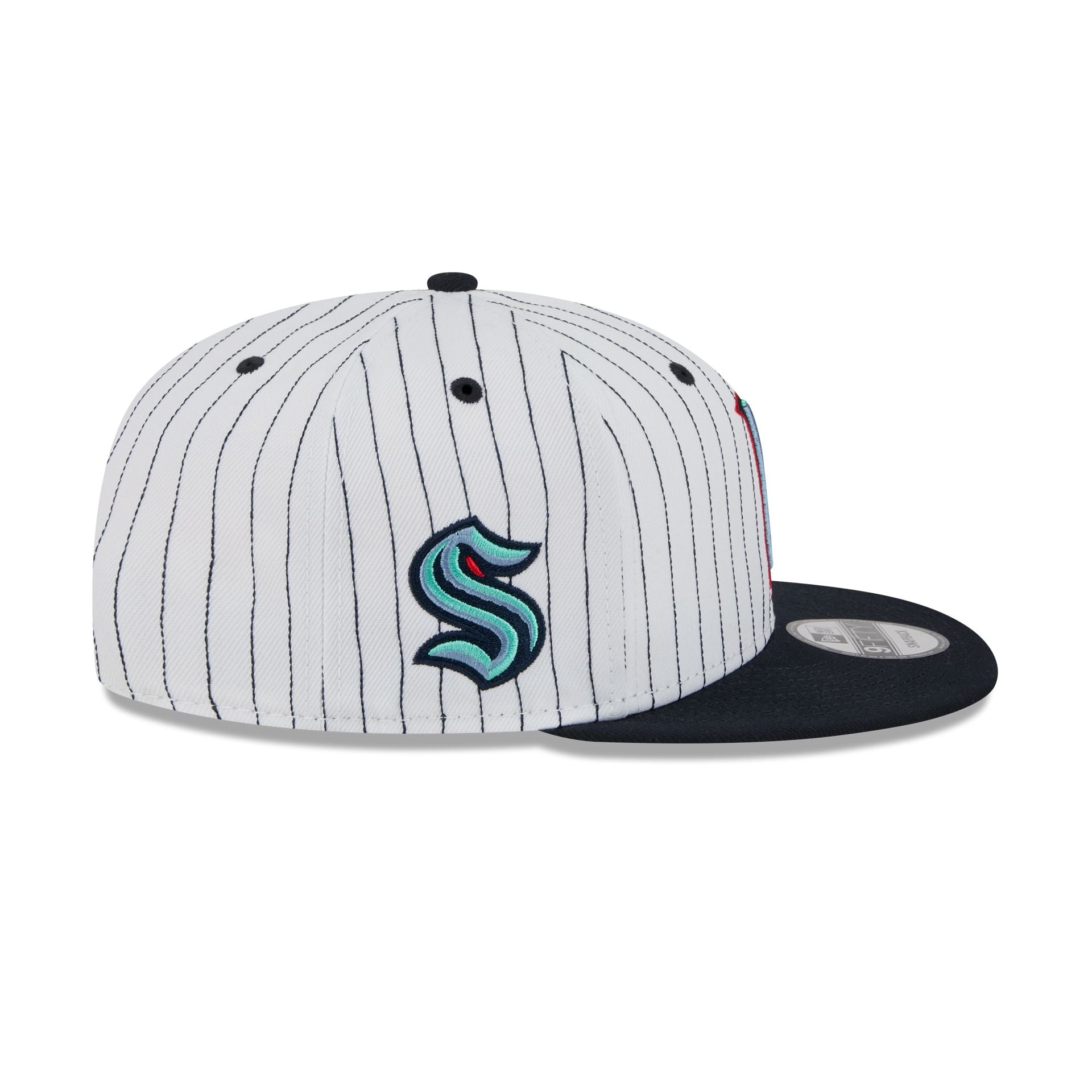 Seattle Kraken Deceptor Pinstripe 9FIFTY Snapback Hat - Image 4
